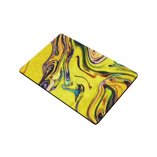Yellow marble Doormat 24"x16" (Black Base)