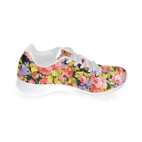 Colorful Flower Pattern 02 Women’s Running Shoes (Model 020)