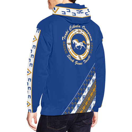 Little Wound Mustangs All Over Print Hoodie for Men (USA Size) (Model H13)