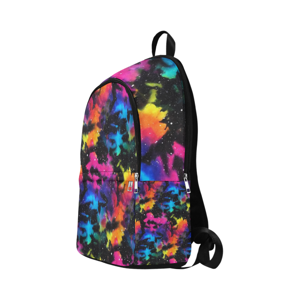 Tie Dye Rainbow Galaxy Fabric Backpack for Adult (Model 1659)