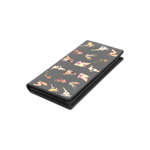 pin up Women's Leather Wallet (Model 1611)