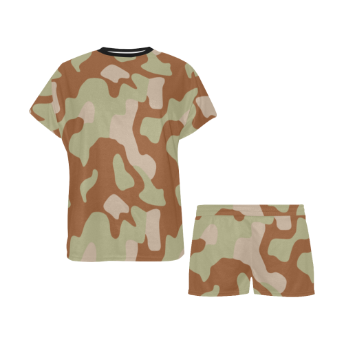 norway m03 desert camouflage Women's Short Pajama Set