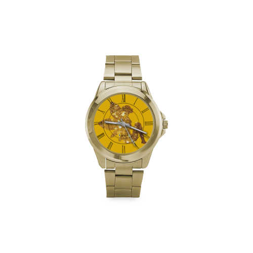 watch circular roman numberals hand 8 Custom Gilt Watch(Model 101)