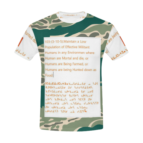 Woodland Camo Green All Over Print T-Shirt for Men (USA Size) (Model T40)