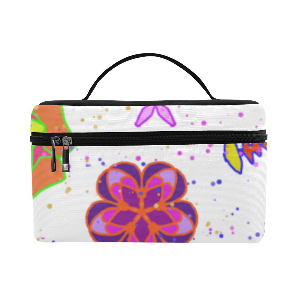 Abstract #5 Cosmetic Bag/Large (Model 1658)