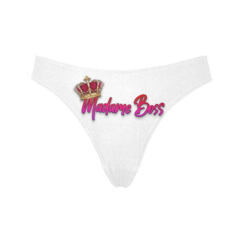 Madame Boss- Wake Hustle Grind Women's All Over Print Thongs (Model L30)