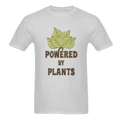 Powered by Plants (vegan) Sunny Men's T- shirt (Model T06)