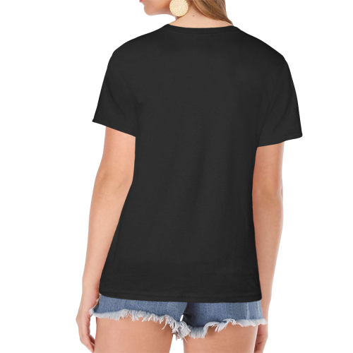 Raven Line Long Women's Raglan T-Shirt/Front Printing (Model T62)