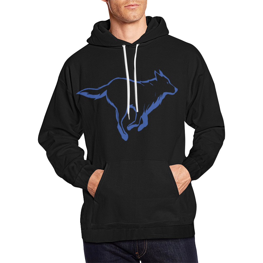 Black PACE Hoodie All Over Print Hoodie for Men (USA Size) (Model H13)