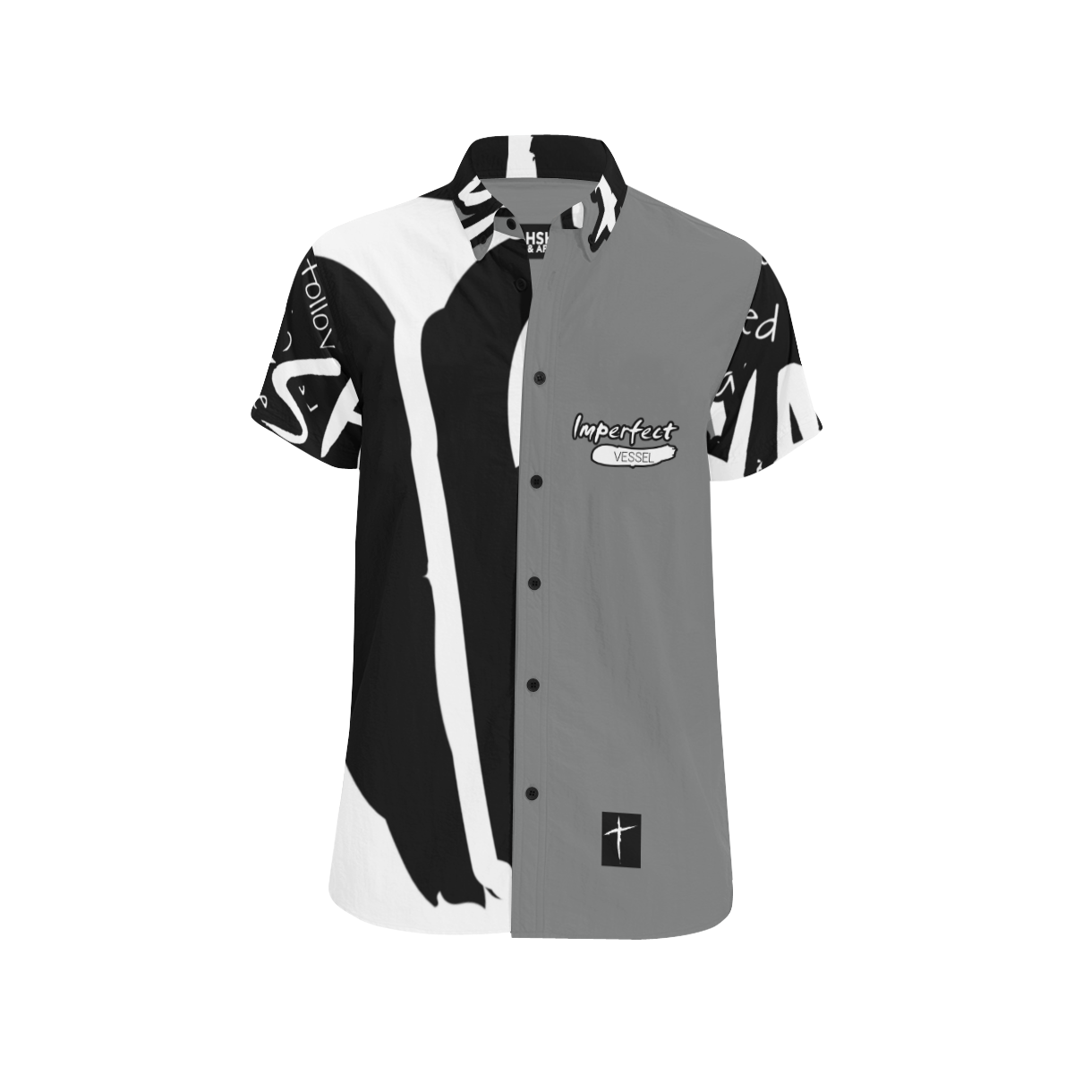 Gray 1 Men's All Over Print Short Sleeve Shirt (Model T53)