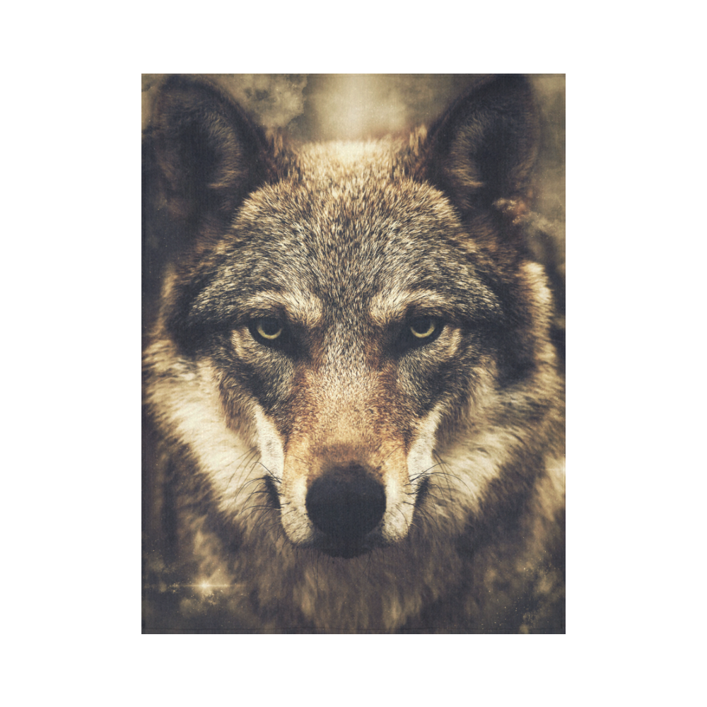 Wolf 2 Animal Nature Cotton Linen Wall Tapestry 60"x 80"