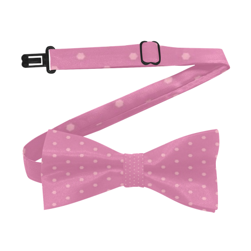 Polka Dotted Pink Custom Bow Tie