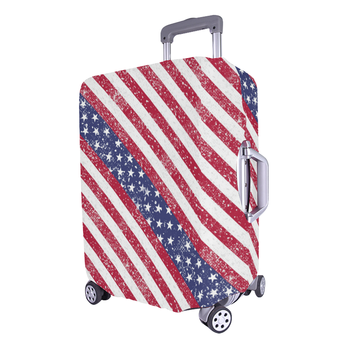 American Flag Distressed Luggage Cover/Large 26"-28"