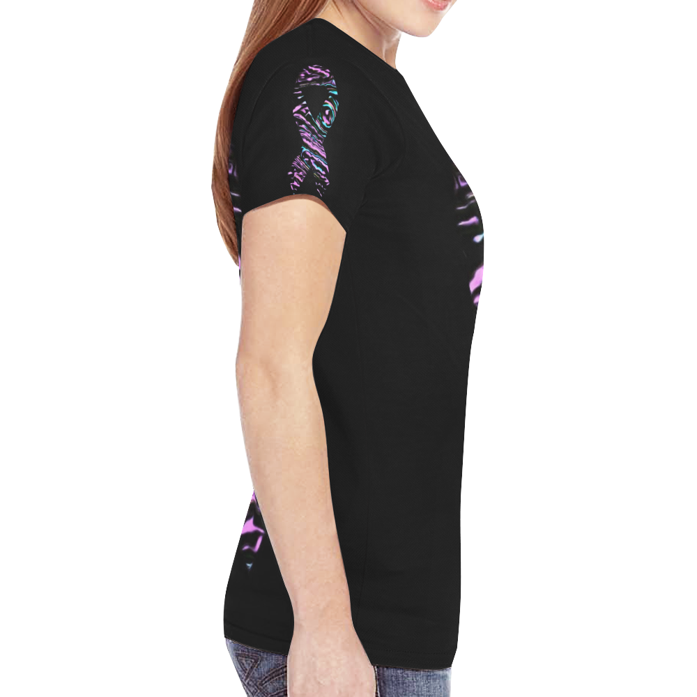 New Pink copy New All Over Print T-shirt for Women (Model T45)