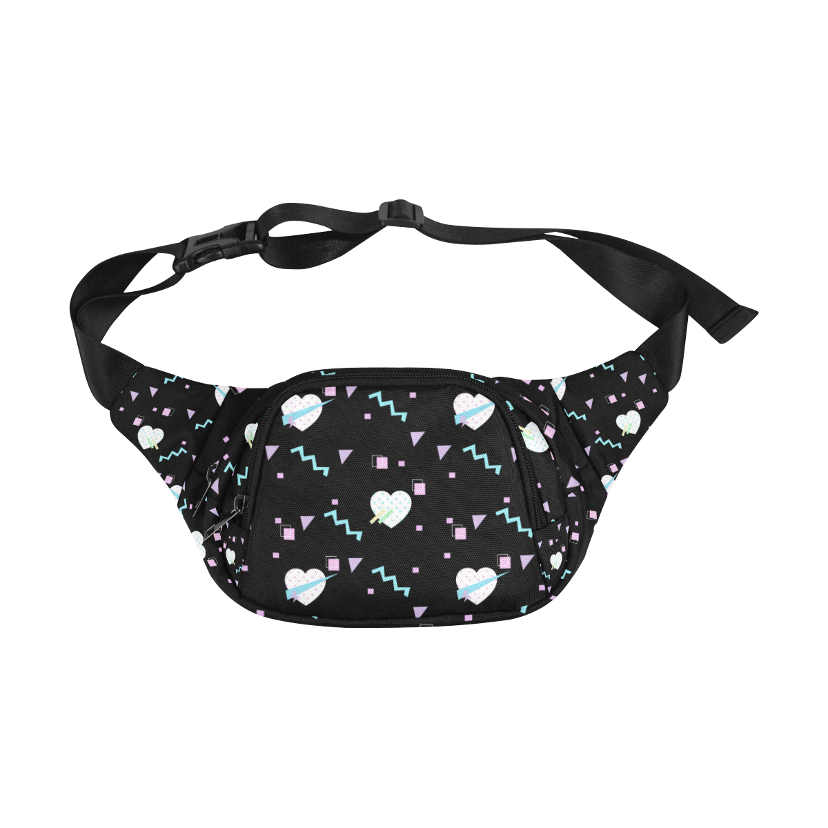 geometrictopcutepattern1r Fanny Pack/Small (Model 1677)