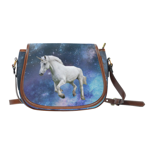 Unicorn and Space Saddle Bag/Large (Model 1649)