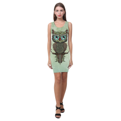 Wonderful owl, diamonds Medea Vest Dress (Model D06)