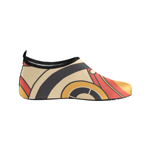 Geo Aztec Bull Tribal Women's Slip-On Water Shoes (Model 056)