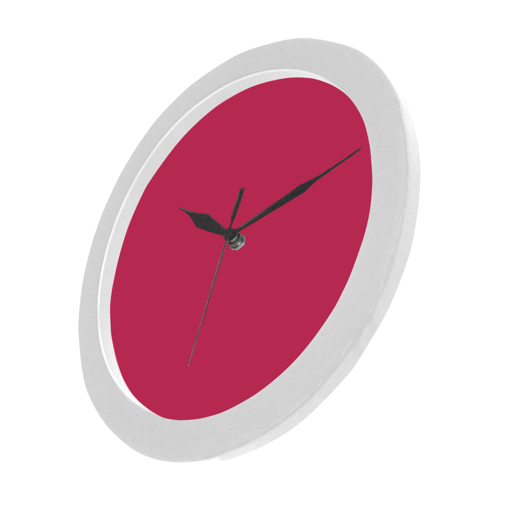 color cherry Circular Plastic Wall clock
