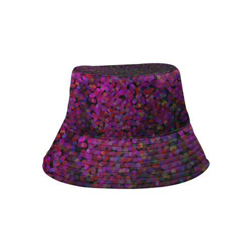 Pixel Glitch Pink All Over Print Bucket Hat