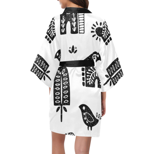 Folki Black Kimono Robe