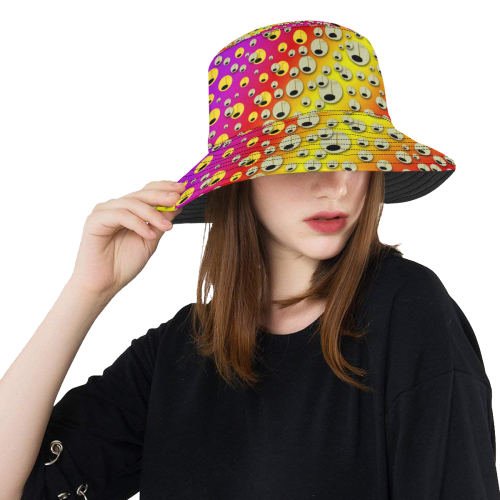 festive music tribute in rainbows All Over Print Bucket Hat