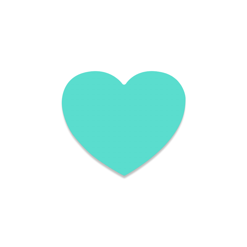 color turquoise Heart Coaster