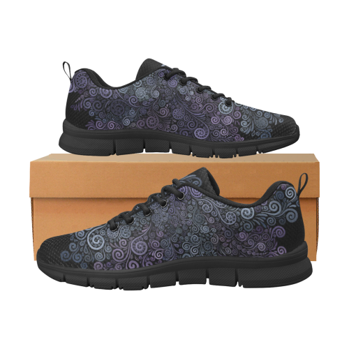 3d Psychedelic Ultra Violet Powder Pastel Women's Breathable Running Shoes (Model 055)