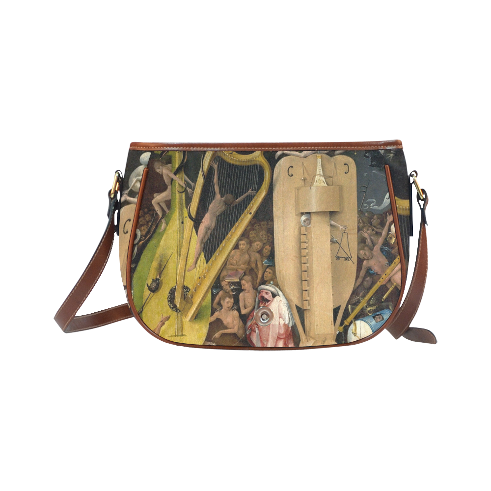 Hieronymus Bosch-The Garden of Earthly Delights (m Saddle Bag/Small (Model 1649) Full Customization