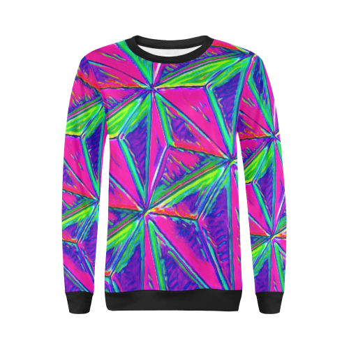 Vivid Life 1D  by JamColors All Over Print Crewneck Sweatshirt for Women (Model H18)