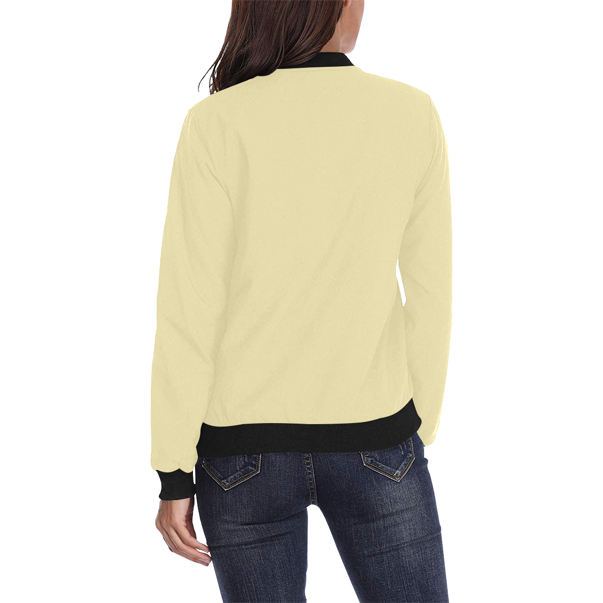 color vanilla All Over Print Bomber Jacket for Women (Model H36)