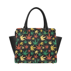 Cannabis Pattern Classic Shoulder Handbag (Model 1653)