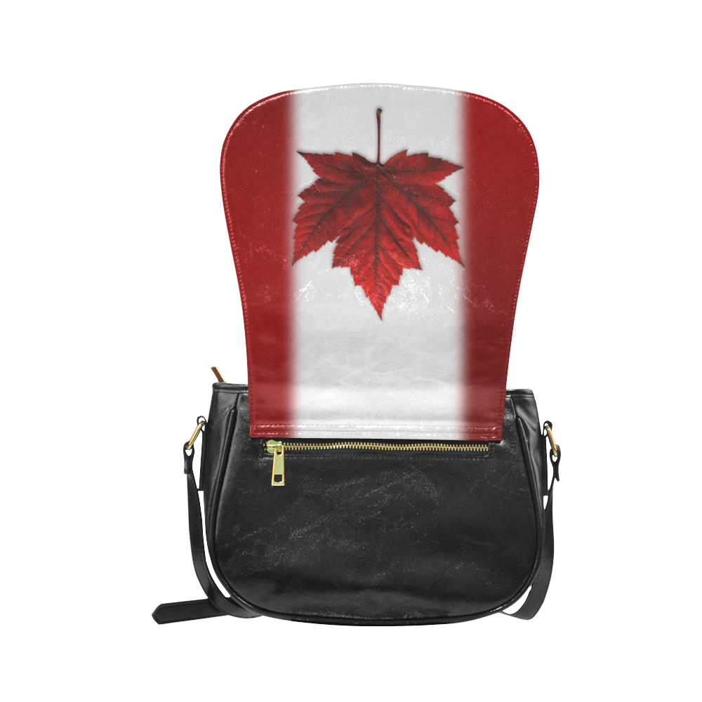 Canada Flag Art Classic Saddle Bag/Small (Model 1648)
