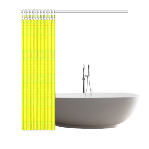 Yellow multicolored multiple squares Shower Curtain 66"x72"