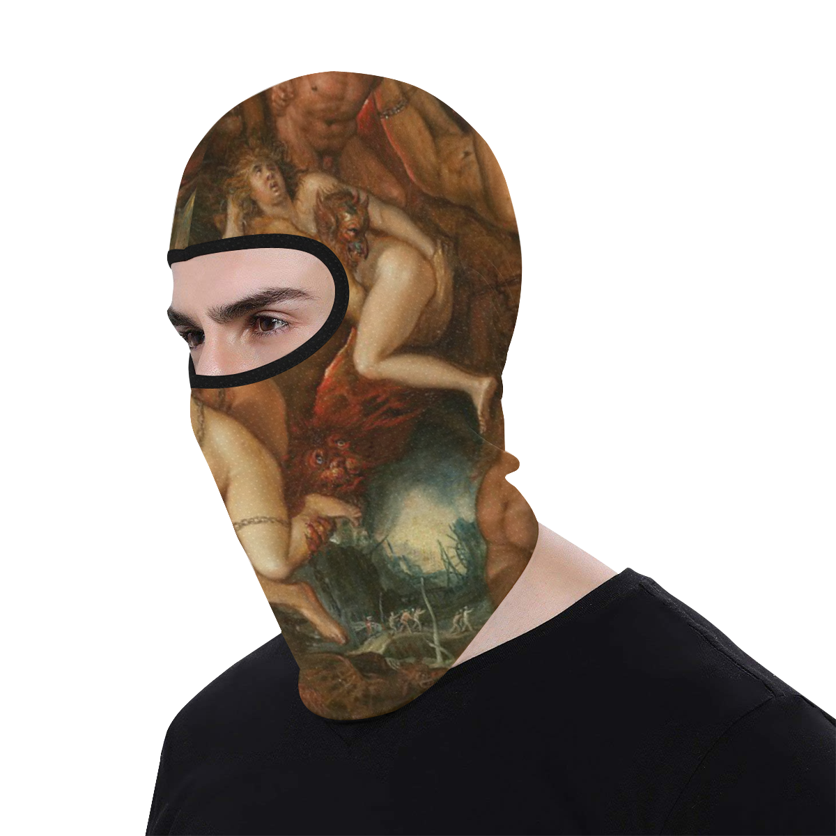Frans Francken the Younger-The Damned being cast i All Over Print Balaclava