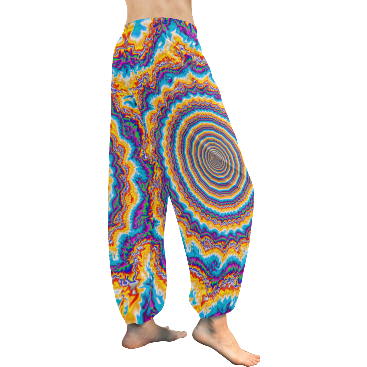 Dancing Sun Women's All Over Print Harem Pants (Model L18)