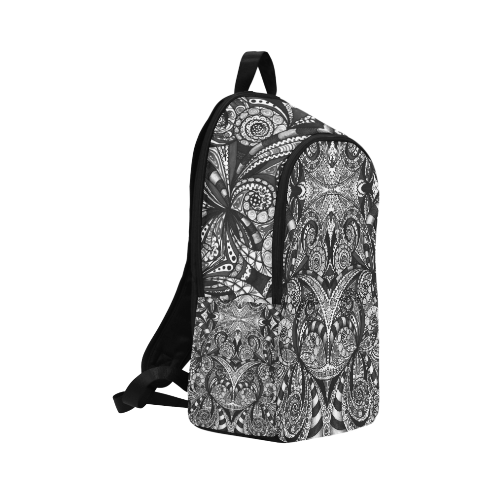 Drawing Floral Zentangle G6B Fabric Backpack for Adult (Model 1659)