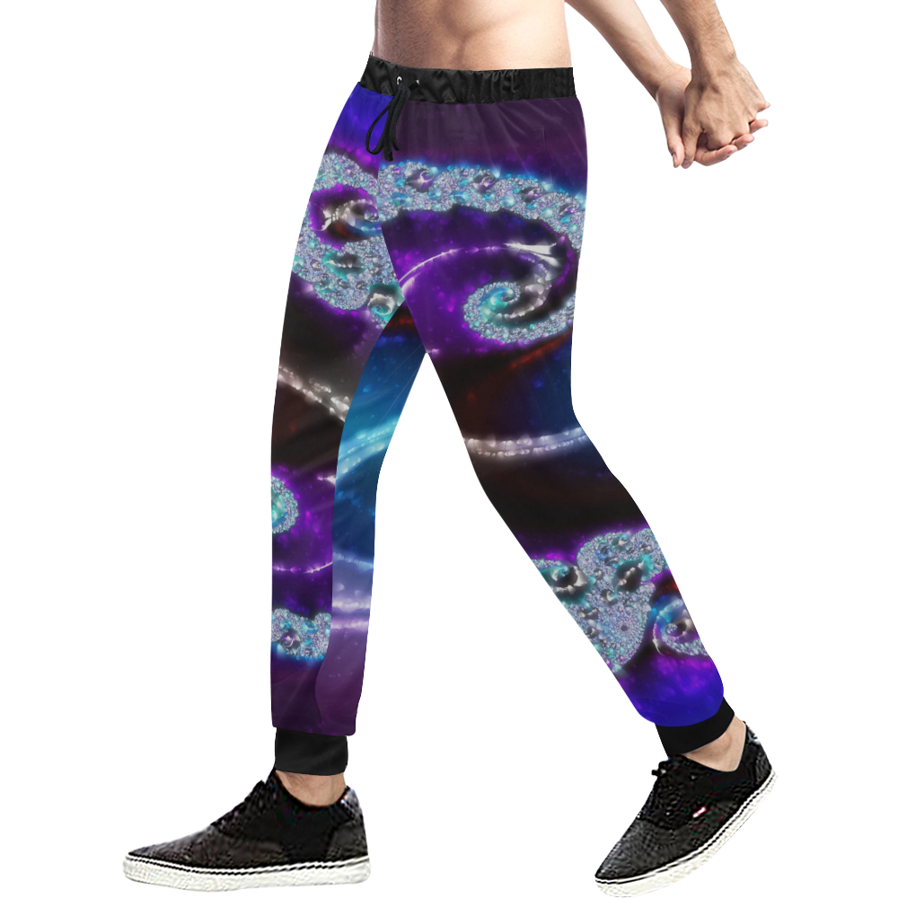 :The Other Side: Men's All Over Print Sweatpants (Model L11)