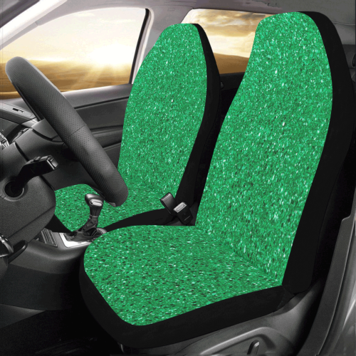 Green Glitter Car Seat Covers (Set of 2)