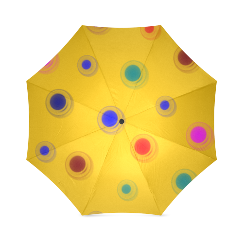 Wooden circles Foldable Umbrella (Model U01)
