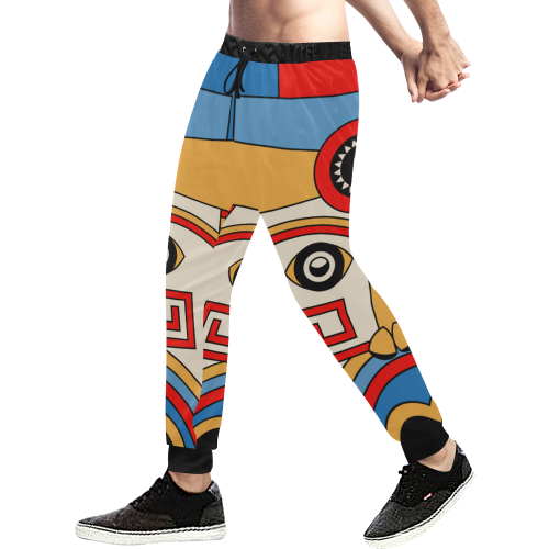 Aztec Religion Tribal Men's All Over Print Sweatpants (Model L11)