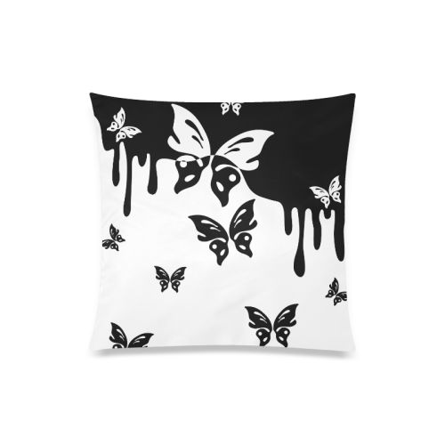 Animals Nature - Splashes Tattoos with Butterflies Custom Zippered Pillow Case 20"x20"(Twin Sides)