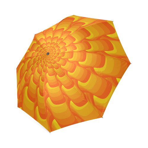 Orange shell spiral Foldable Umbrella (Model U01)