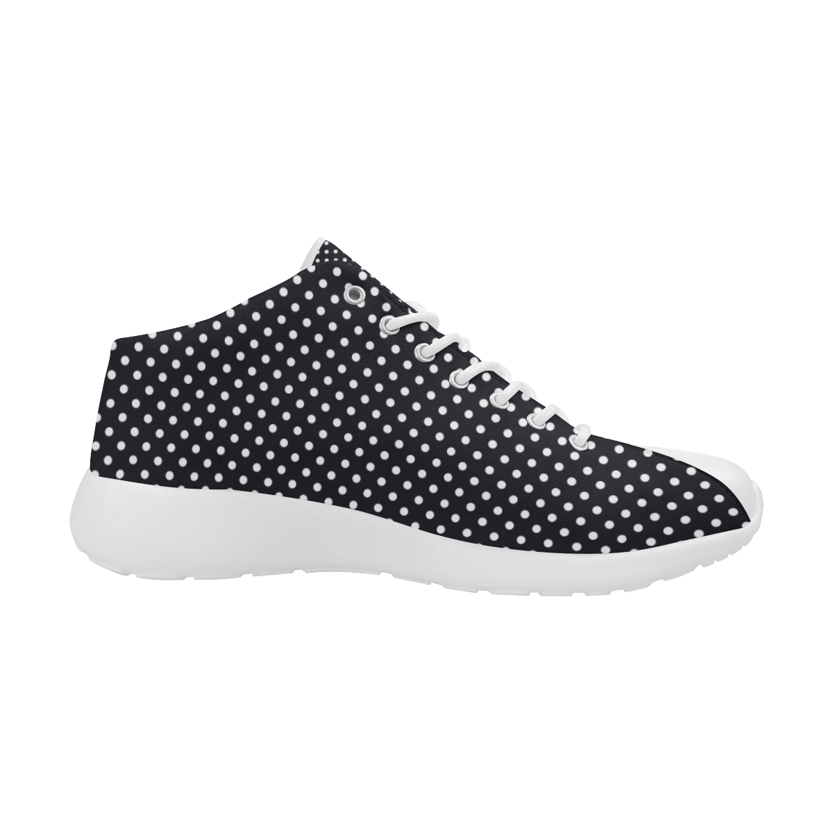 Black polka dots Women's Basketball Training Shoes/Large Size (Model 47502)