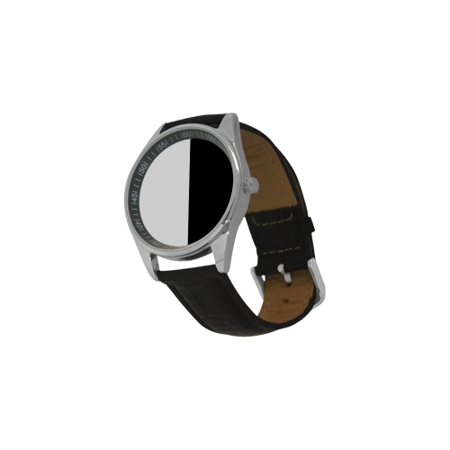 Black & White Men's Casual Leather Strap Watch(Model 211)