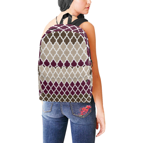 stripe lace pattern Unisex Classic Backpack (Model 1673)