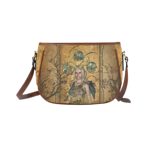 Wonderful dark fairy Saddle Bag/Small (Model 1649) Full Customization