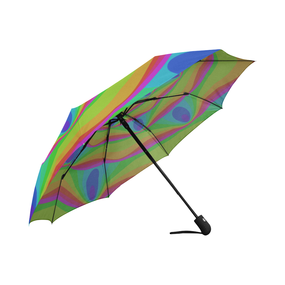 Oval eyes Auto-Foldable Umbrella (Model U04)