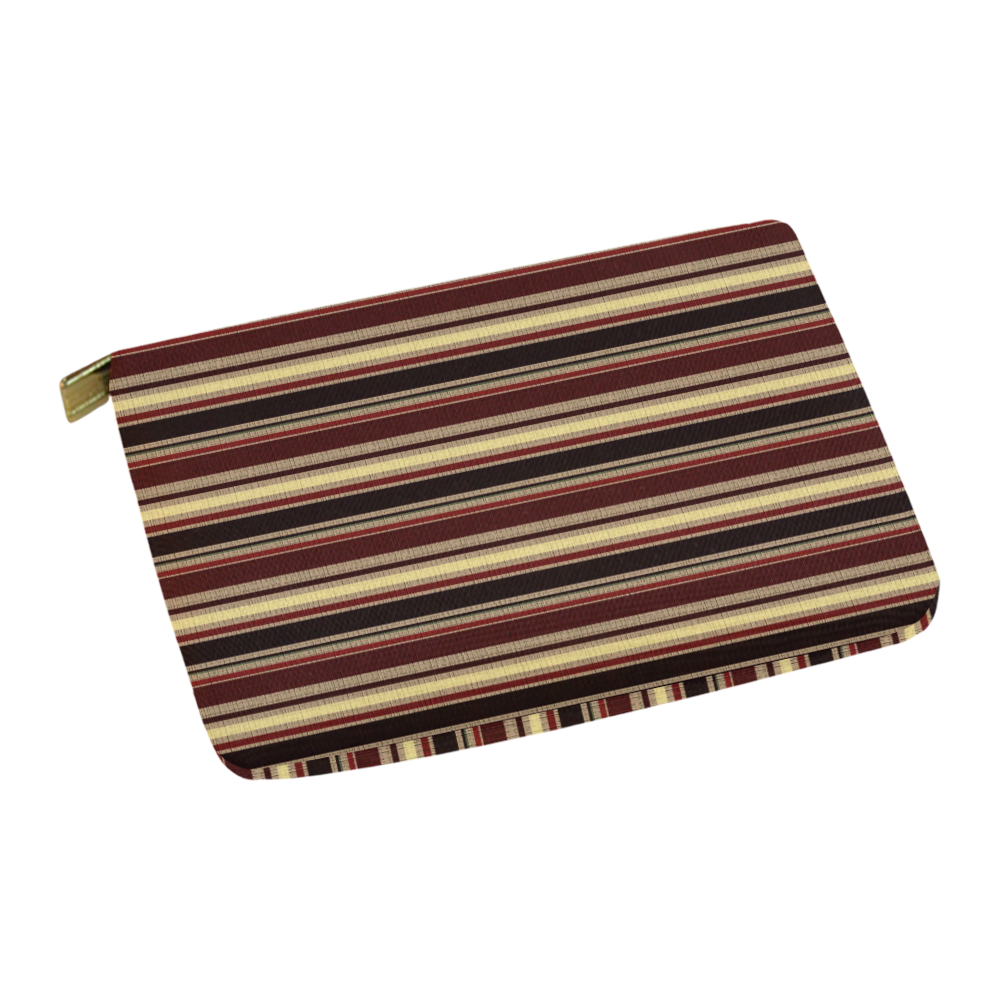 Dark textured stripes Carry-All Pouch 12.5''x8.5''