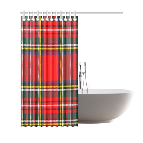 STEWART ROYAL MODERN HEAVY WEIGHT TARTAN Shower Curtain 69"x72"